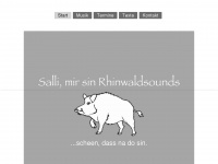 rhinwaldsounds.de Webseite Vorschau