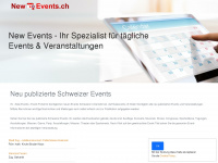 newevents.ch Webseite Vorschau