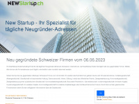 newstartup.ch Webseite Vorschau