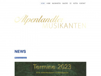 alpenlandlermusikanten.com Webseite Vorschau