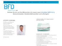 bfd-infektionsschutz.at Webseite Vorschau