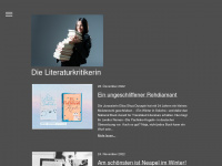 dieliteraturkritikerin.ch Webseite Vorschau