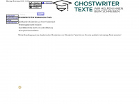 ghostwriter-texte.de Webseite Vorschau