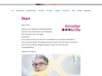 kuenstlerbrille.com Webseite Vorschau