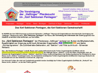 haflinger-pentagon.ch Webseite Vorschau