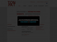 tonpat.com Webseite Vorschau
