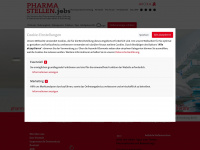 pharmastellen.jobs Webseite Vorschau