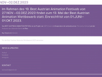 animationfestival.at Webseite Vorschau