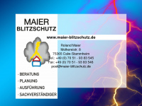 maier-blitzschutz.de Webseite Vorschau
