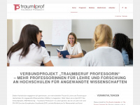 traumberuf-professorin.de Webseite Vorschau