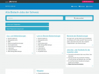 biotech-jobs.ch Webseite Vorschau