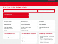wallis-jobs.ch Webseite Vorschau