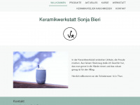 keramik-sonjabieri.ch Webseite Vorschau