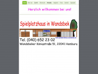 spielplatzhaus-wandsbek.de Webseite Vorschau