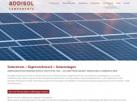 addisol.eu Webseite Vorschau