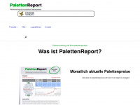 paletten-report.de Webseite Vorschau