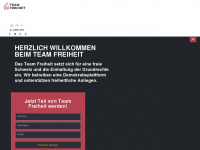 team-freiheit.ch Webseite Vorschau