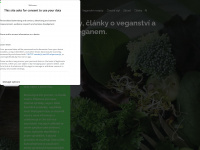 vegan.cz Webseite Vorschau