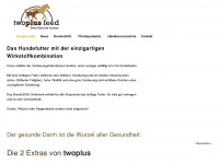 twoplusfeed.de Webseite Vorschau