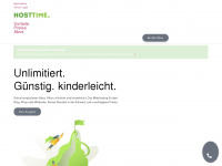 hosttime.ch Webseite Vorschau