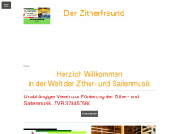 zitherfreund.com Webseite Vorschau
