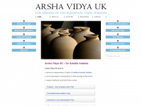 arshavidya.org.uk Webseite Vorschau