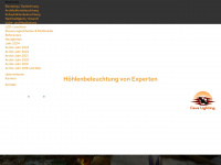 cavelighting.de Webseite Vorschau