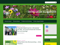 gruene-aalen-ellwangen.de Webseite Vorschau