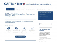 captain-personaltest.com Webseite Vorschau