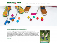 minigolfen.at Webseite Vorschau