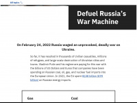 defuel-russias-war.org Webseite Vorschau