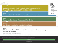 museumdenken.eu Webseite Vorschau