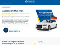 muenchen-autoexport.de Webseite Vorschau
