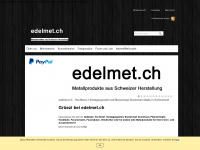 edelmet.ch Webseite Vorschau