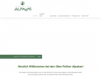 ober-fellner-alpakas.at Webseite Vorschau