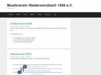musikverein-niederwuerzbach.de Webseite Vorschau