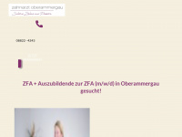 zahnarzt-jobs-oberammergau.de Webseite Vorschau