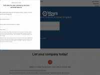 yoys.co.uk Webseite Vorschau