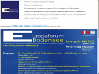 europaforum-bodensee.eu Webseite Vorschau