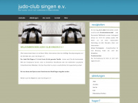 judoclub-singen.de Webseite Vorschau