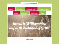 biolandhof-gruel.de Webseite Vorschau