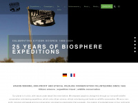biosphere-expeditions.org Webseite Vorschau