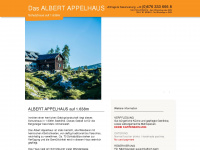 albert-appelhaus.at Webseite Vorschau