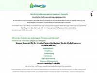 sinavita.shop Webseite Vorschau
