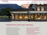 kuhn-planung.ch Webseite Vorschau
