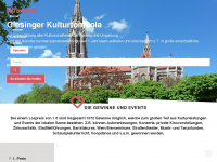 giesinger-kulturtombola.de Webseite Vorschau