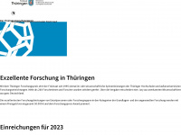 thueringer-forschungspreis.de Webseite Vorschau