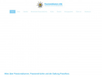 passionsblumen.info Webseite Vorschau