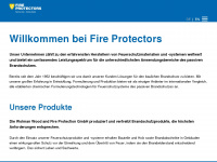 fire-protectors.com Webseite Vorschau