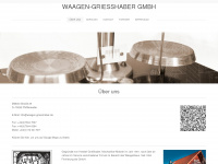 waagen-griesshaber.de Webseite Vorschau